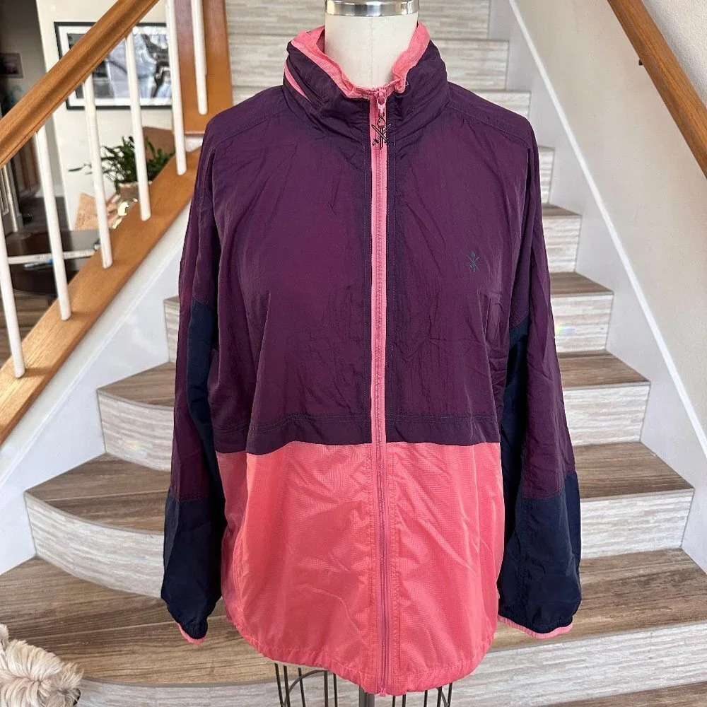 Opening Ceremony Color Blocked Nylon Jacket with Hidden Hood - Men's XL